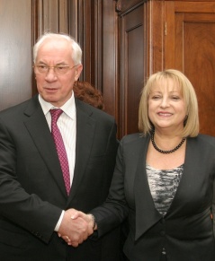 4 November 2011 National Assembly Speaker Prof. Dr Slavica Djukic-Dejanovic and Ukrainian Prime Minister